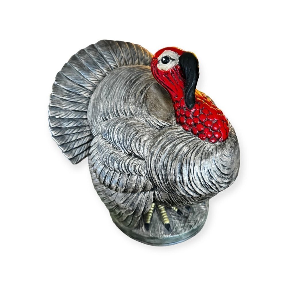 1970 Resin Turkey statue vintage figurines collectible - Picture 7 of 11